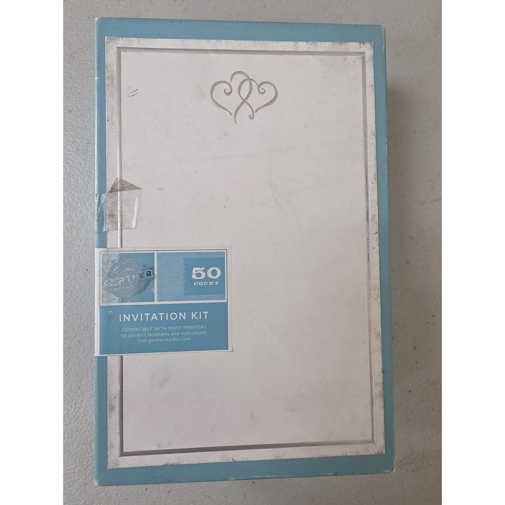 Gartner Studios Invitation Kit Blue White Party Wedding Stationery Set